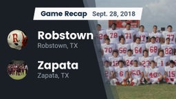 Recap: Robstown  vs. Zapata  2018