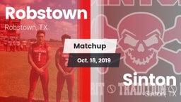 Matchup: Robstown  vs. Sinton  2019