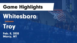 Whitesboro  vs Troy  Game Highlights - Feb. 8, 2020