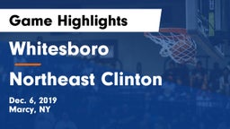 Whitesboro  vs Northeast Clinton Game Highlights - Dec. 6, 2019
