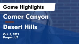 Corner Canyon  vs Desert Hills  Game Highlights - Oct. 8, 2021