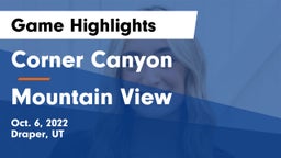 Corner Canyon  vs Mountain View  Game Highlights - Oct. 6, 2022
