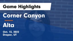 Corner Canyon  vs Alta  Game Highlights - Oct. 13, 2022