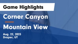 Corner Canyon  vs Mountain View  Game Highlights - Aug. 22, 2023