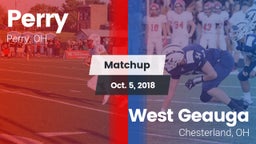 Matchup: Perry  vs. West Geauga  2018
