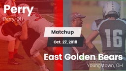 Matchup: Perry  vs. East  Golden Bears 2018