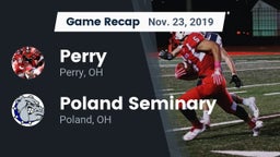 Recap: Perry  vs. Poland Seminary  2019