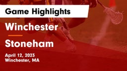 Winchester  vs Stoneham  Game Highlights - April 12, 2023