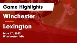 Winchester  vs Lexington  Game Highlights - May 17, 2023
