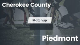 Matchup: Cherokee County vs. Piedmont  2016
