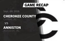 Recap: Cherokee County  vs. Anniston  2016