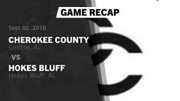Recap: Cherokee County  vs. Hokes Bluff  2016