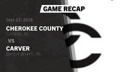 Recap: Cherokee County  vs. Carver  2016