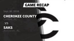 Recap: Cherokee County  vs. Saks  2016