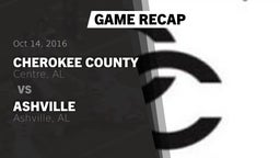 Recap: Cherokee County  vs. Ashville  2016