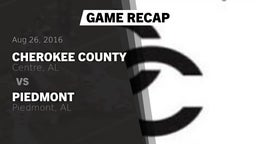 Recap: Cherokee County  vs. Piedmont  2016