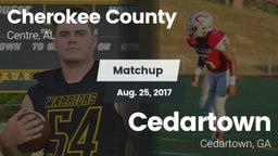 Matchup: Cherokee County vs. Cedartown  2017