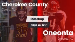 Matchup: Cherokee County vs. Oneonta  2017
