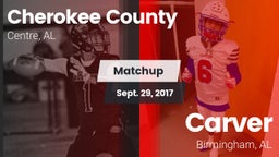 Matchup: Cherokee County vs. Carver  2017
