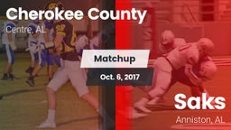Matchup: Cherokee County vs. Saks  2017