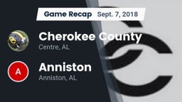 Recap: Cherokee County  vs. Anniston  2018