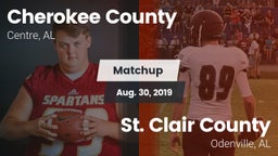 Matchup: Cherokee County vs. St. Clair County  2019