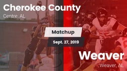 Matchup: Cherokee County vs. Weaver  2019