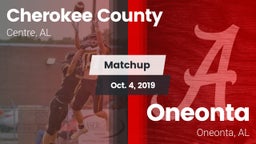 Matchup: Cherokee County vs. Oneonta  2019