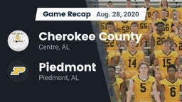 Recap: Cherokee County  vs. Piedmont  2020