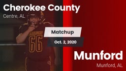 Matchup: Cherokee County vs. Munford  2020