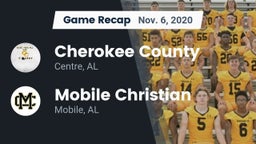 Recap: Cherokee County  vs. Mobile Christian  2020