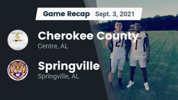 Recap: Cherokee County  vs. Springville  2021