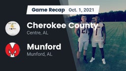 Recap: Cherokee County  vs. Munford  2021