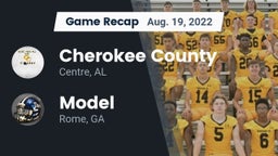 Recap: Cherokee County  vs. Model  2022
