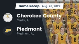 Recap: Cherokee County  vs. Piedmont  2022
