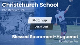 Matchup: Christchurch School vs. Blessed Sacrament-Huguenot  2016