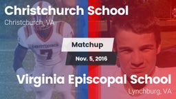 Matchup: Christchurch School vs. Virginia Episcopal School 2016