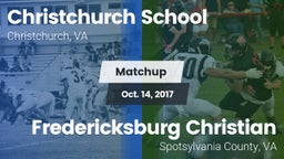 Matchup: Christchurch School vs. Fredericksburg Christian  2017