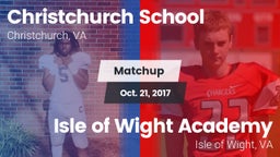 Matchup: Christchurch School vs. Isle of Wight Academy  2017