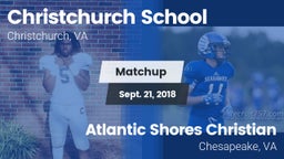 Matchup: Christchurch School vs. Atlantic Shores Christian  2018