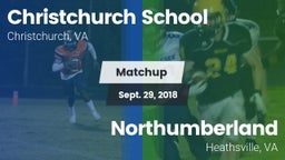 Matchup: Christchurch School vs. Northumberland  2018