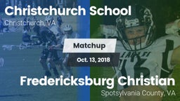 Matchup: Christchurch School vs. Fredericksburg Christian  2018