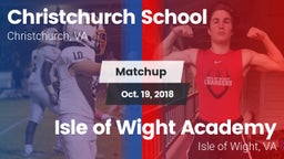 Matchup: Christchurch School vs. Isle of Wight Academy  2018