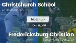 Matchup: Christchurch School vs. Fredericksburg Christian  2019