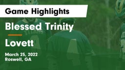 Blessed Trinity  vs Lovett  Game Highlights - March 25, 2022