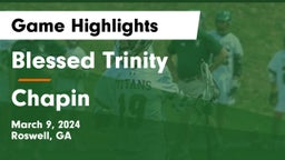 Blessed Trinity  vs Chapin  Game Highlights - March 9, 2024