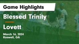 Blessed Trinity  vs Lovett  Game Highlights - March 16, 2024