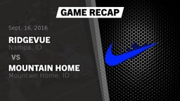 Recap: Ridgevue vs. Mountain Home  2016