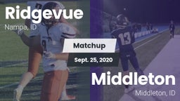Matchup: Ridgevue vs. Middleton  2020