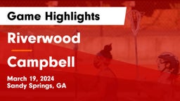 Riverwood  vs Campbell  Game Highlights - March 19, 2024
